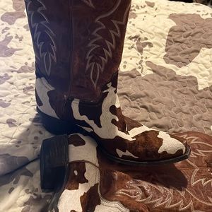 Crazy Heifer cowhide boots size 9
